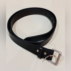 Classic Black Leather Belt